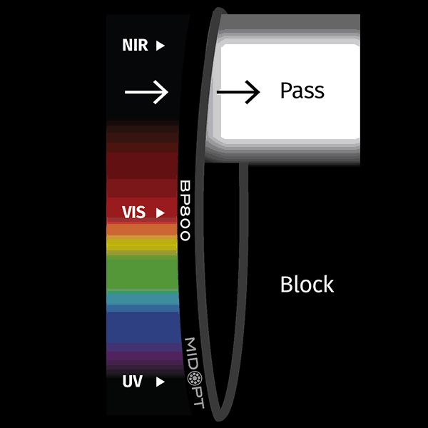 BP800 Near-IR Bandpass Filter
