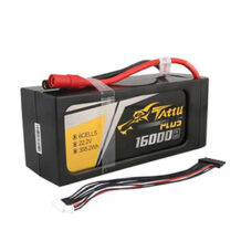 Tattu Plus 16000mAh 6S 15C 22.2V Lipo Battery Pack with AS150+XT150 Plug