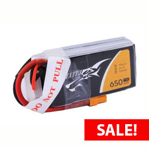 Tattu 3S1P 75C 11.1V 650mAh Lipo Battery Pack with XT30 Plug