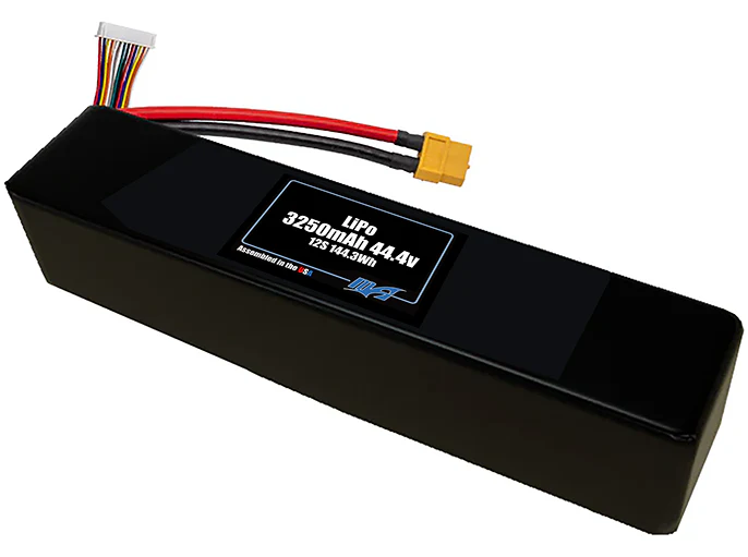LiPo 3250mAh 12S 44.4v Battery Pack