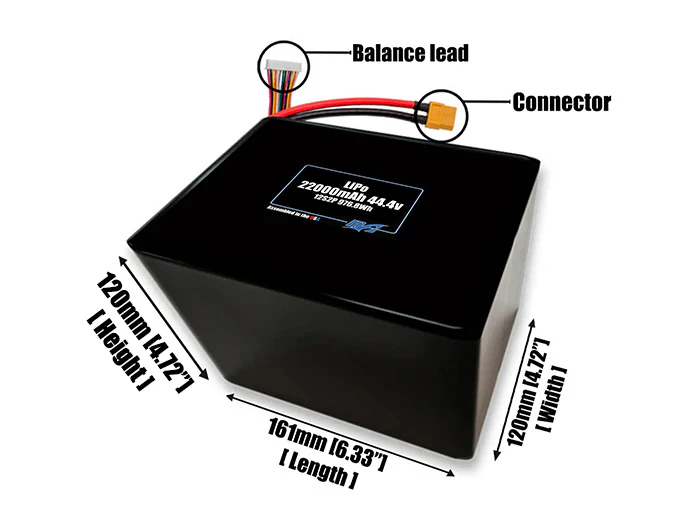LiPo 22000mAh 12S2P 44.4v SBS Battery Pack - Image 2